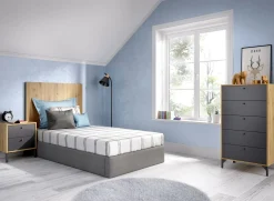 Cassettiera Dlovati, 60x40h127 cm, Rovere e Antracite<Dmora Cheap
