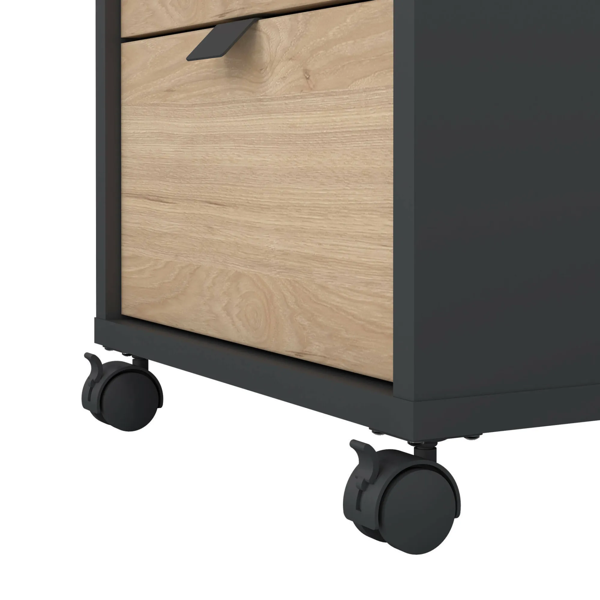 Cassettiera Drispol, 48x41 h61 cm, Rovere e Grigio<Dmora Cheap