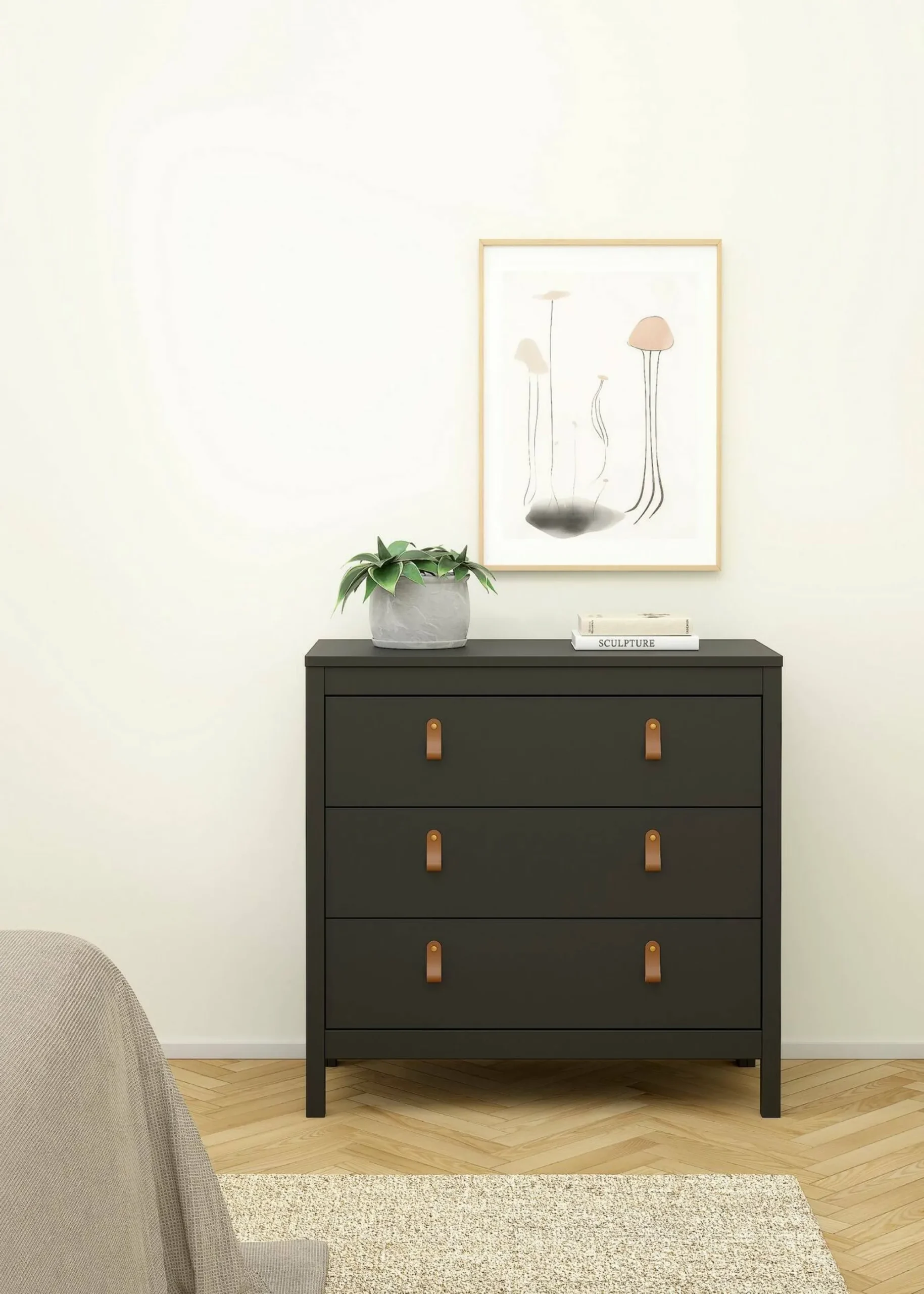 Cassettiera Drobbiat, 38x82 h80 cm,<Dmora Outlet