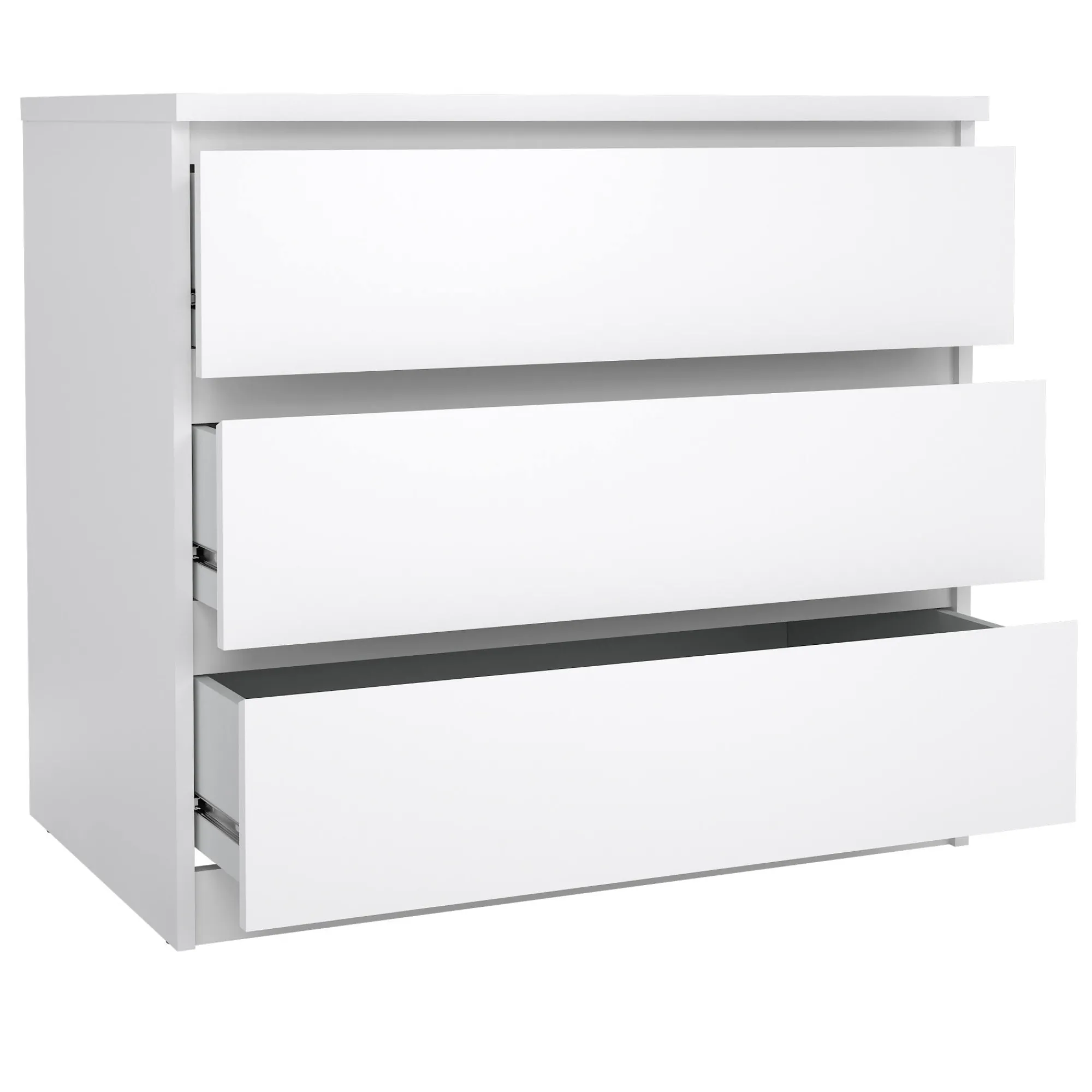 Cassettiera Kajiki, 50x77 h68 cm, Bianco<Dmora Hot