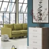 Cassettiera Solano, 60x41h87 cm, Rovere e Bianco<Dmora Cheap