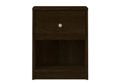 Comodino a un cassetto, colore marrone, cm 37.9 x 48.4 x 30.1<Dmora Best