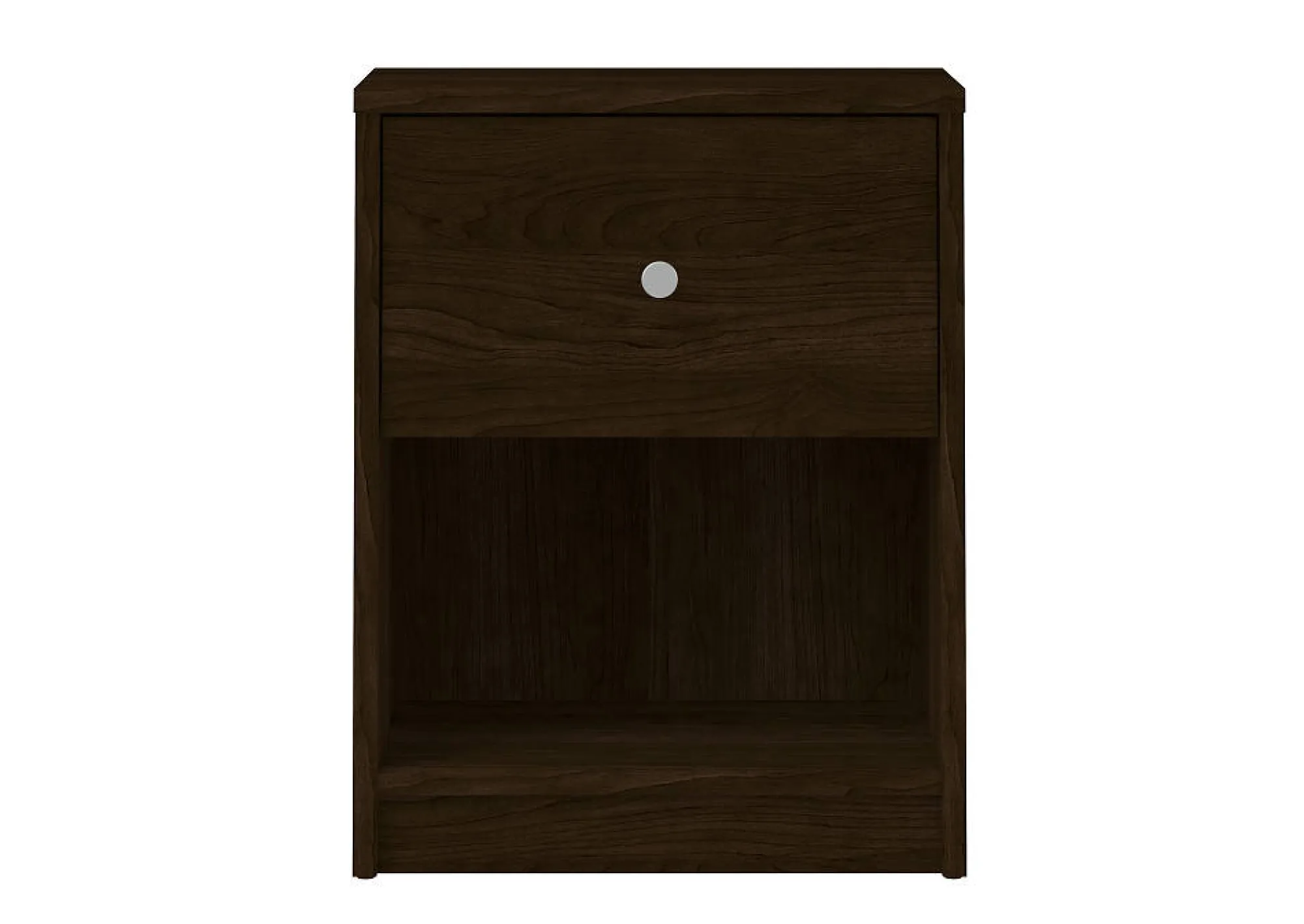 Comodino a un cassetto, colore marrone, cm 37.9 x 48.4 x 30.1<Dmora Best