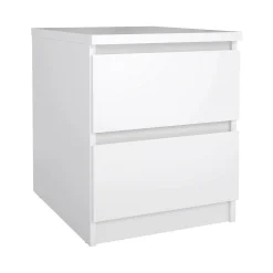 Comodino Azar, 40x50 h50 cm, Bianco<Dmora Discount
