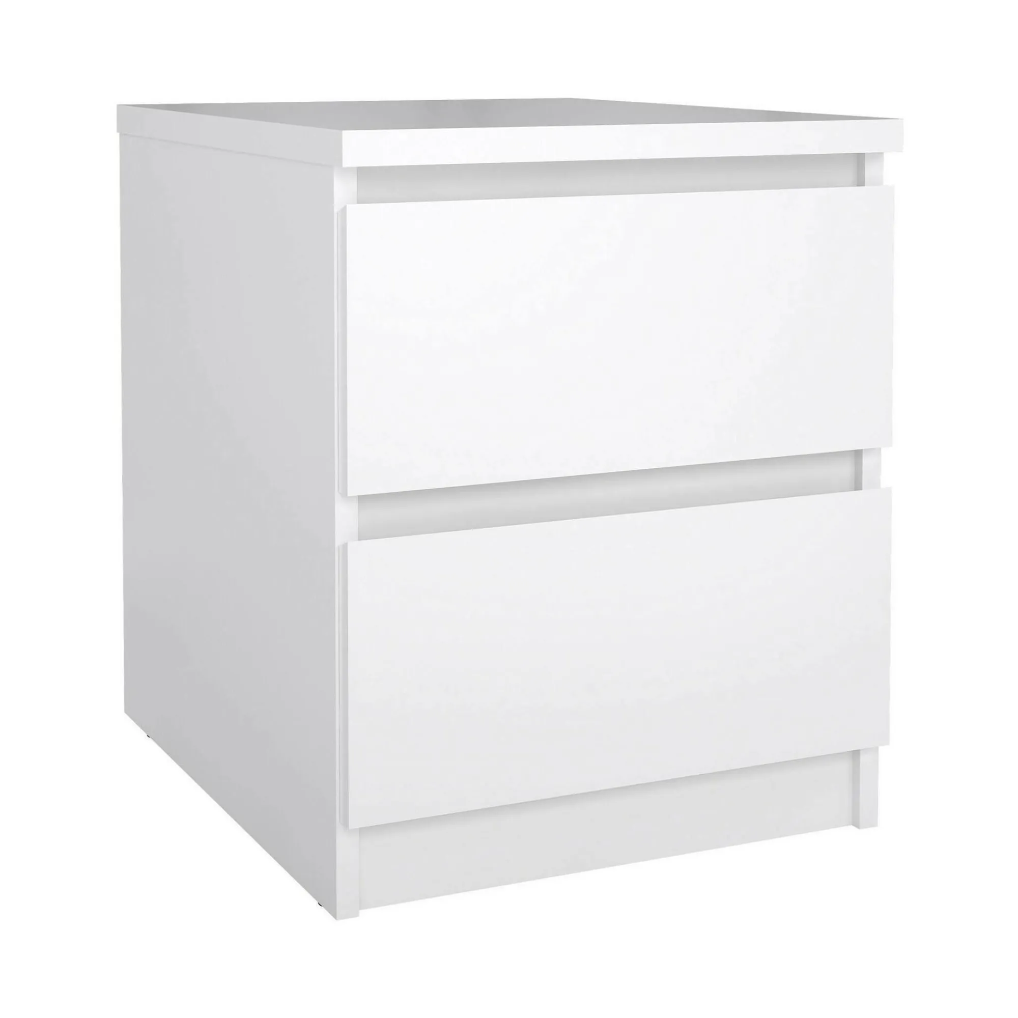 Comodino Azar, 40x50 h50 cm, Bianco<Dmora Discount