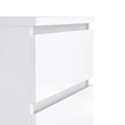 Comodino Azar, 40x50 h50 cm, Bianco<Dmora Discount