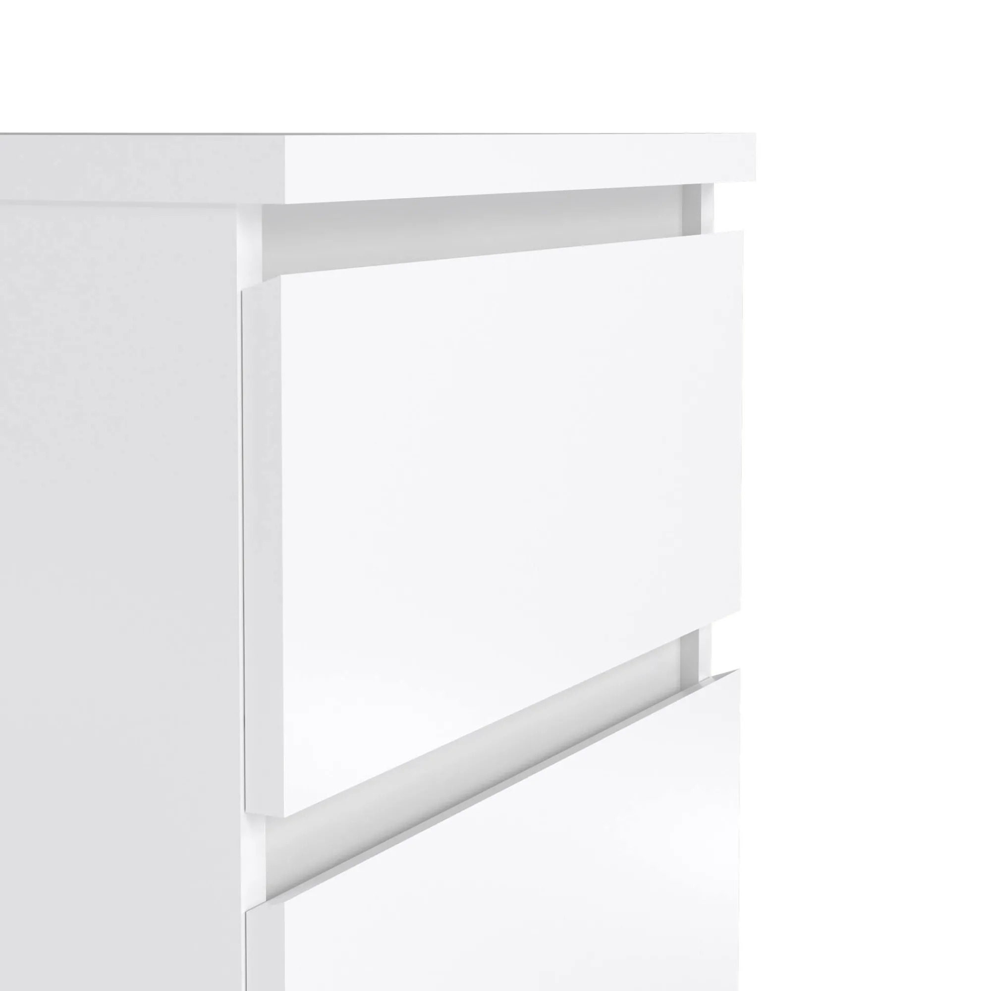 Comodino Azar, 40x50 h50 cm, Bianco<Dmora Discount