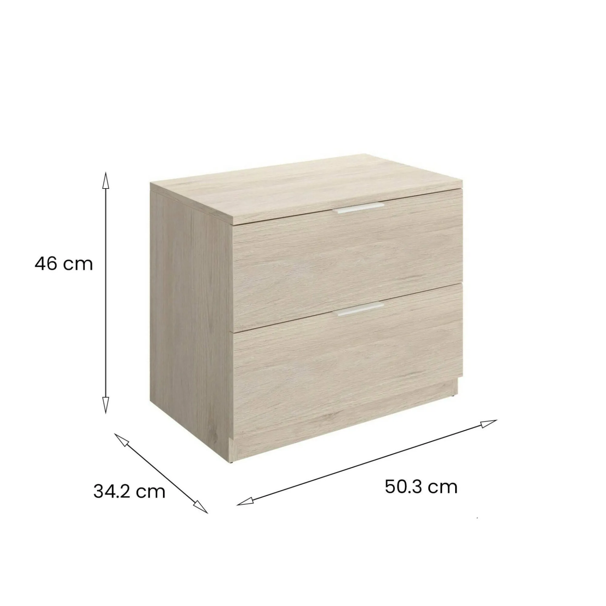 Comodino Banyan, 50x34 h46 cm,<Dmora Flash Sale