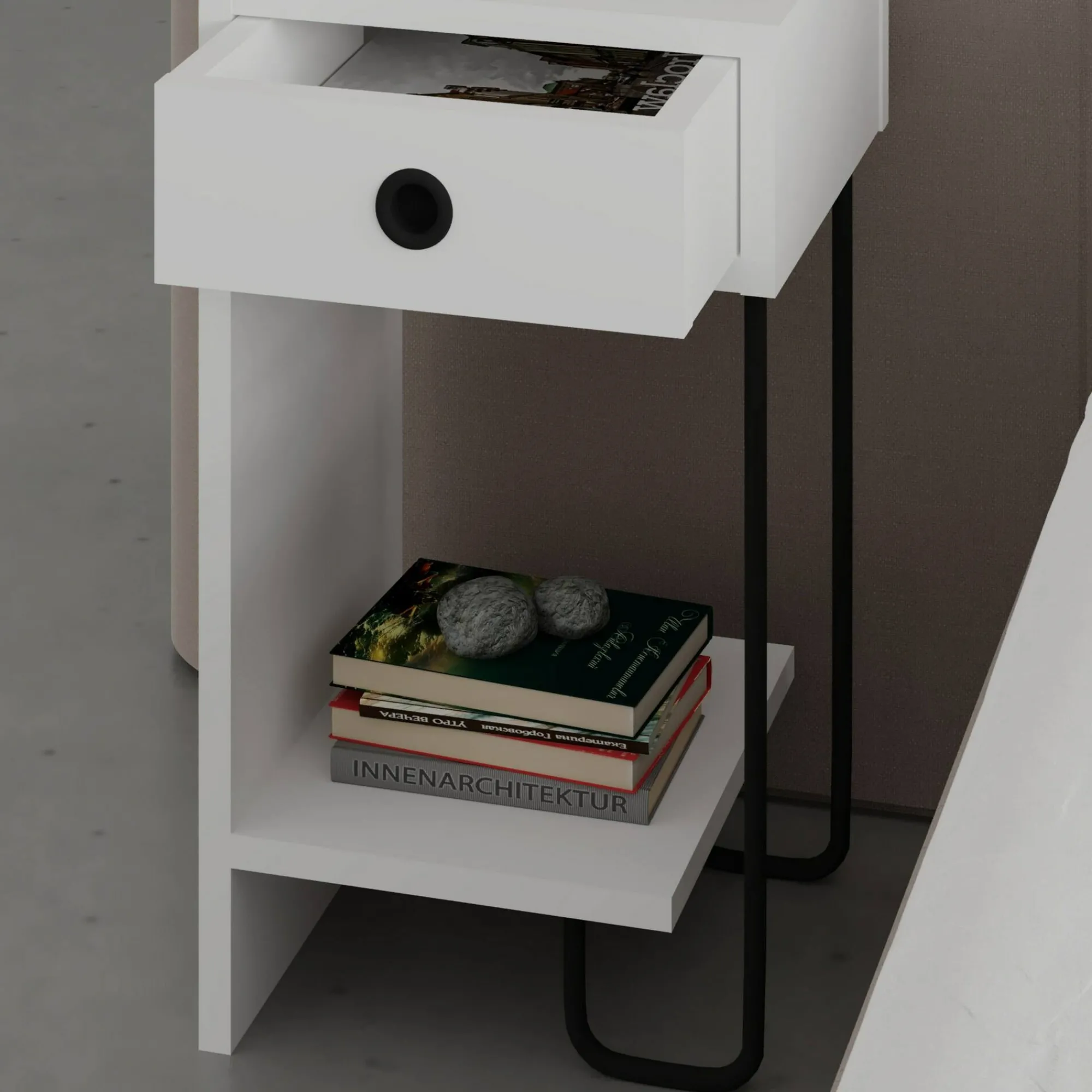 Comodino Cedro, 32x30 h61 cm,<Dmora Outlet