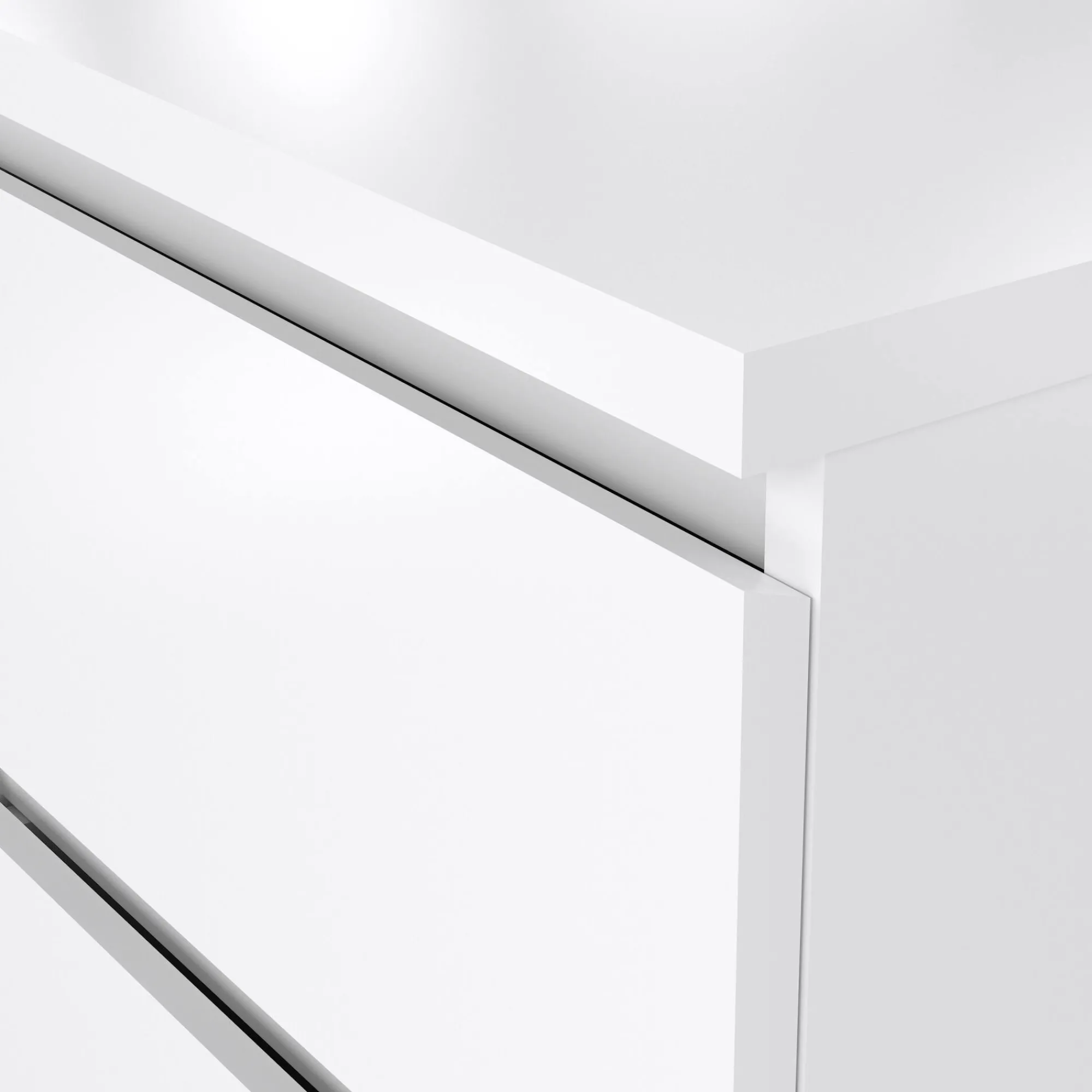 Comodino Daiki, 50x40 h50 cm, Bianco<Dmora Clearance