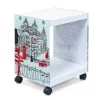 Comodino Freiburg, Comò basso, Tavolino da notte, Mensola da letto, 38x34 h46 cm,<Dmora Flash Sale