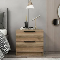 Comodino Iune, 54x47 h40 cm,<Dmora Cheap