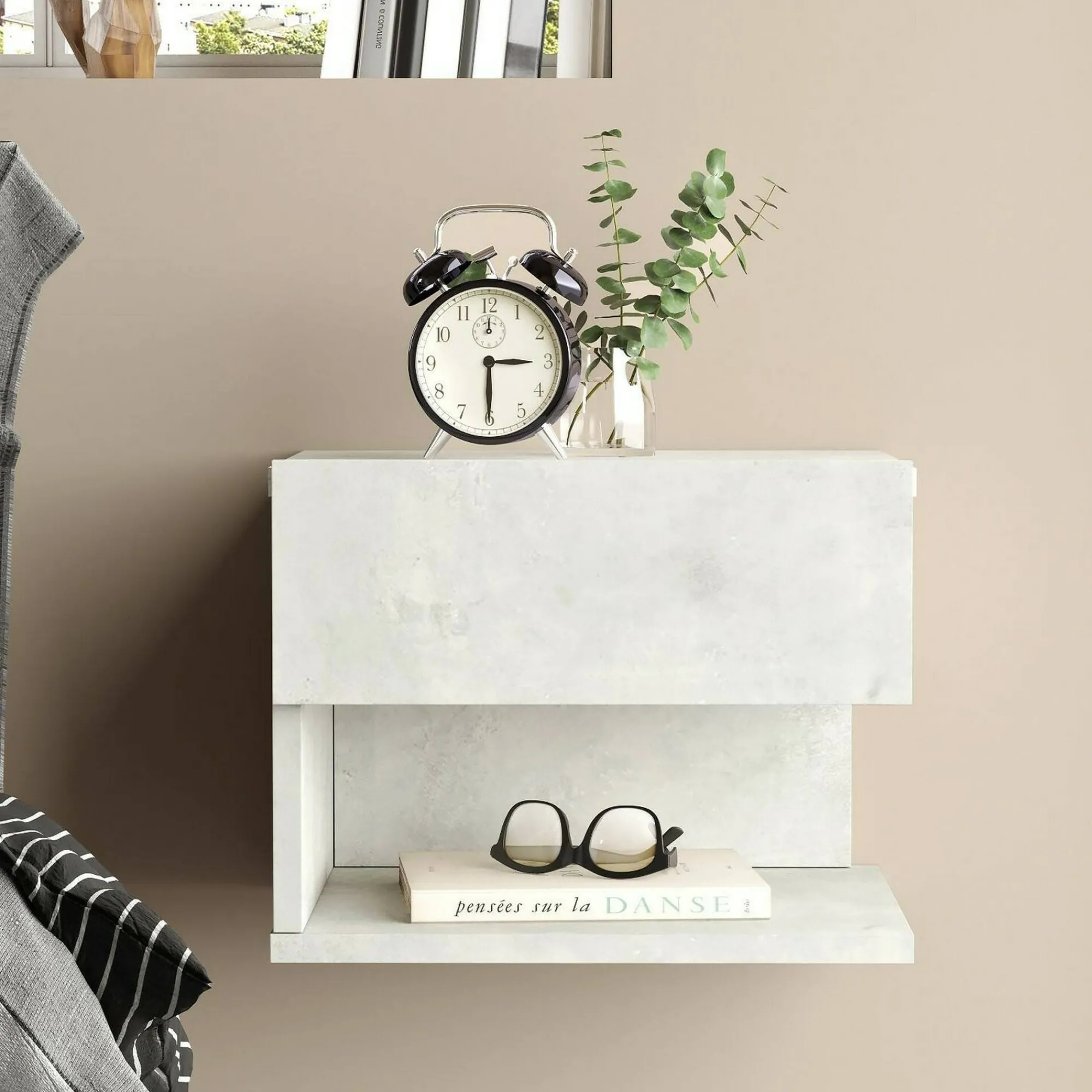 Comodino Lira, 40x31h35 cm,<Dmora Discount