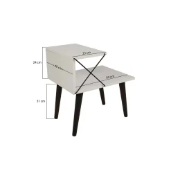 Comodino Newton, 50x40h55 cm,<Dmora Shop