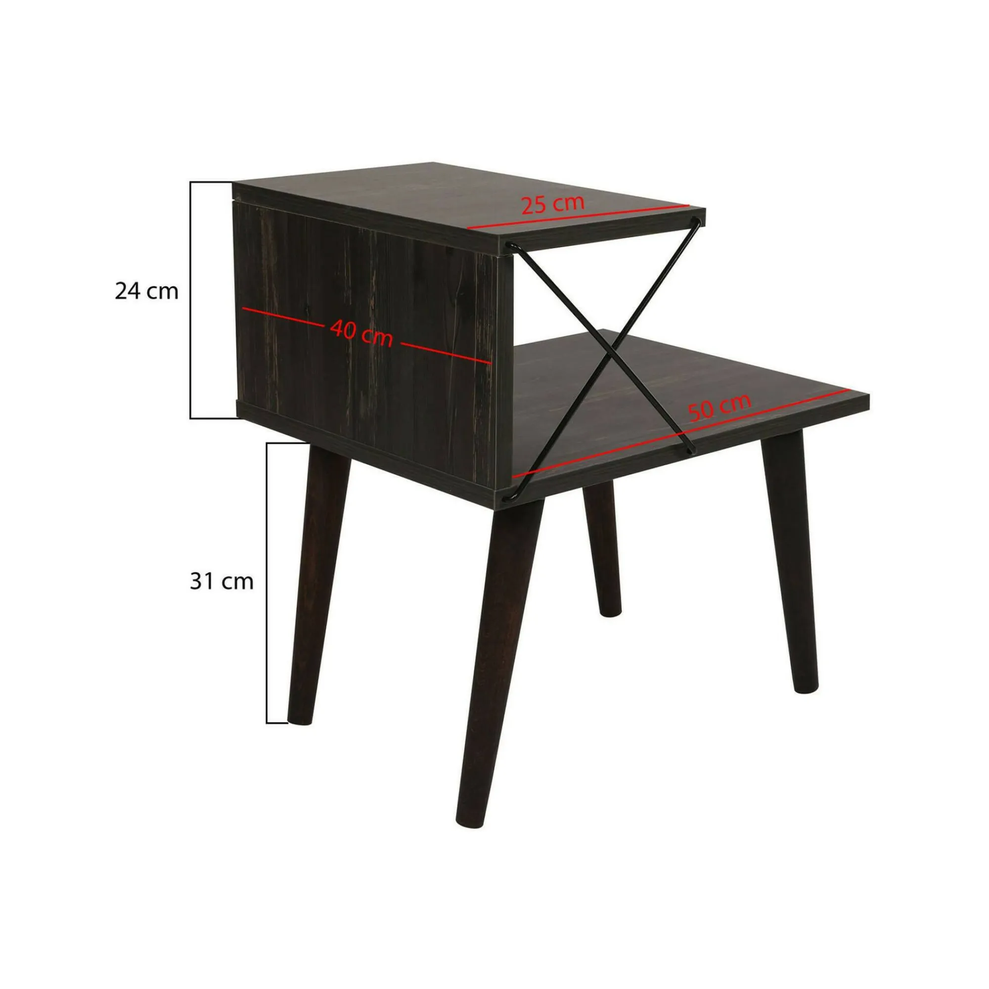 Comodino Newton, 50x40h55 cm,<Dmora Online