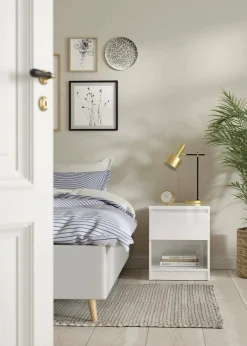 Comodino Scolastica, 40x40 h50 cm, Bianco<Dmora Best