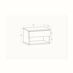 Comodino Serpente, 45x29h32 cm,<Dmora Store