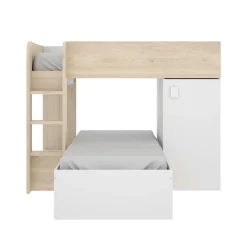Composizione camera da letto Pax, 255x112h150 cm, Bianco e Rovere<Dmora Cheap