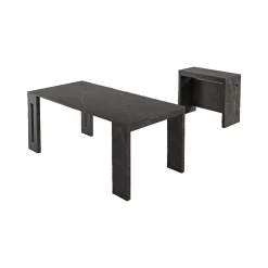Consolle allungabile Akam, 186x80h76 cm, Marmo<Dmora Flash Sale