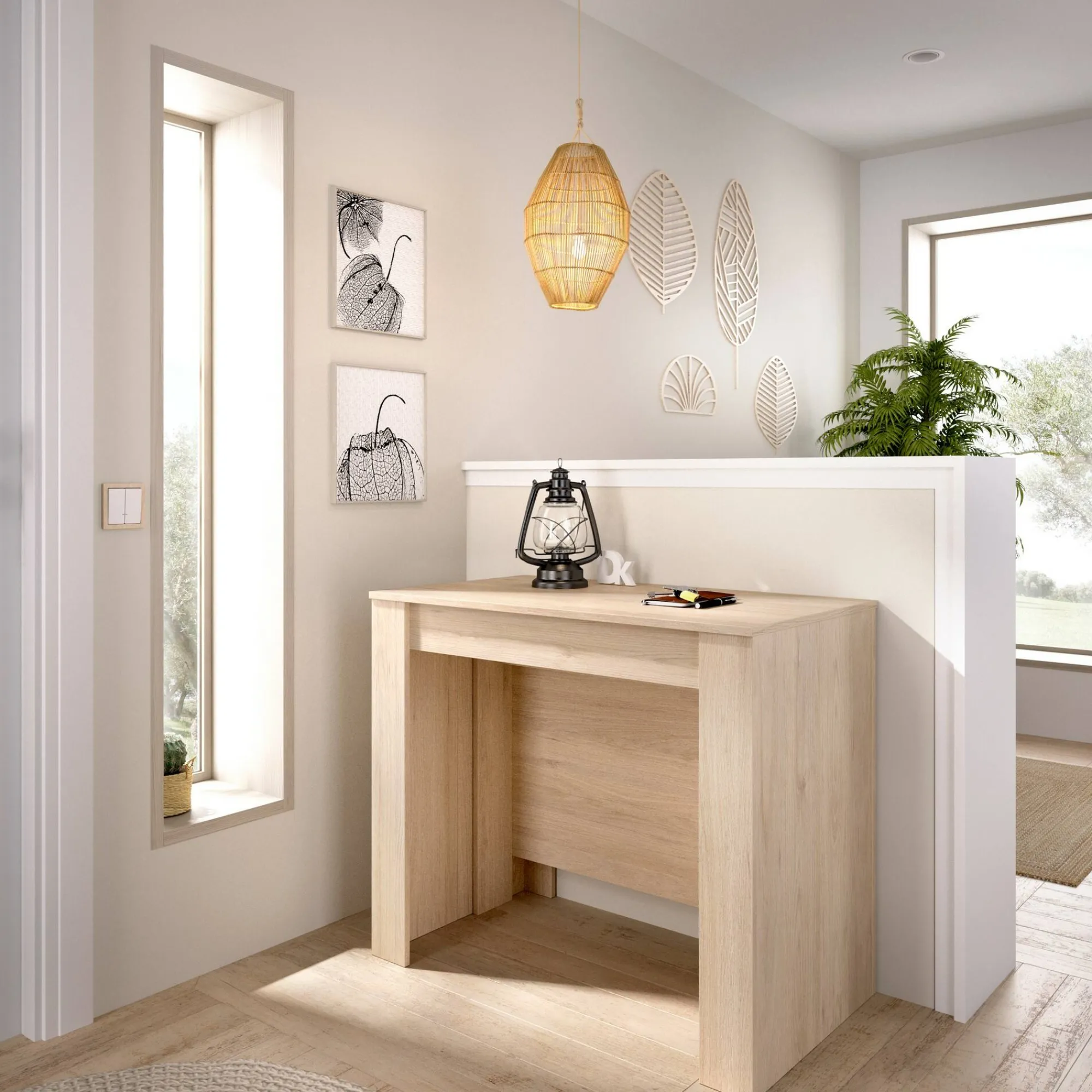 Consolle allungabile Alej, 54/239x90h77 cm,<Dmora Cheap