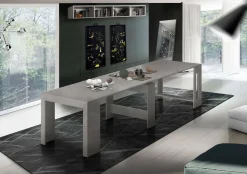 Consolle allungabile Anello, cm 51/300x90h77, Marmo<Dmora Clearance