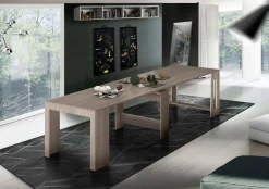 Consolle allungabile Anello, cm 51/300x90h77, Olmo perla<Dmora Online