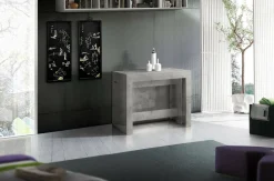 Consolle allungabile Anello, cm 51/300x90h77, Marmo<Dmora Clearance