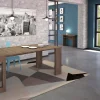 Consolle allungabile Detound, 186x80h76 cm, Rovere scuro<Dmora Fashion