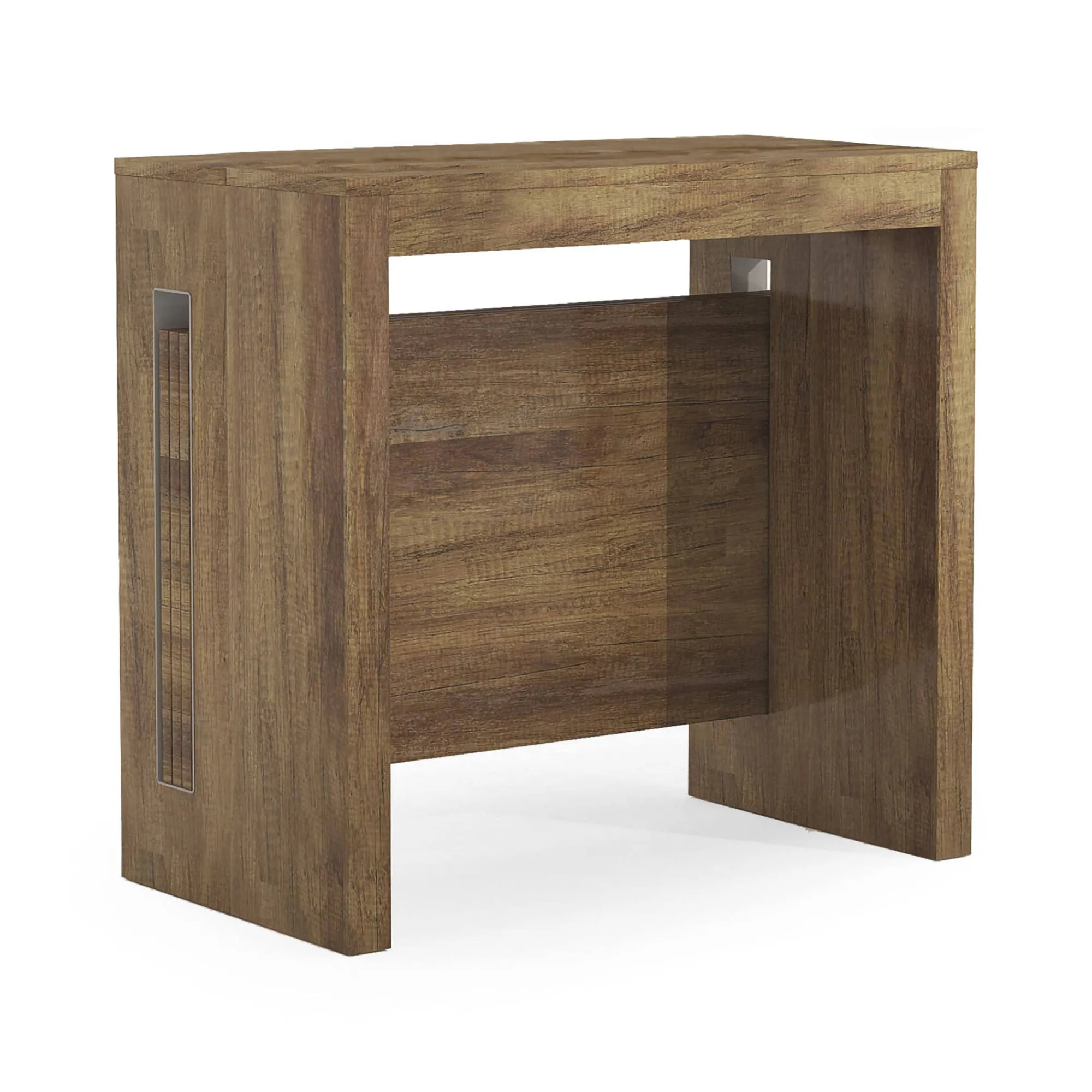 Consolle allungabile Detound, 186x80h76 cm, Rovere scuro<Dmora Fashion