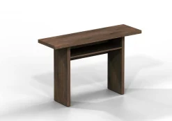 Consolle allungabile Dgalles, 120x70h75 cm, Rovere scuro<Dmora Store