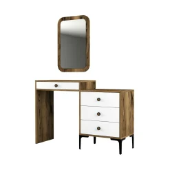 Consolle Namtheun, 124x40h85 cm, Noce e Bianco<Dmora Best