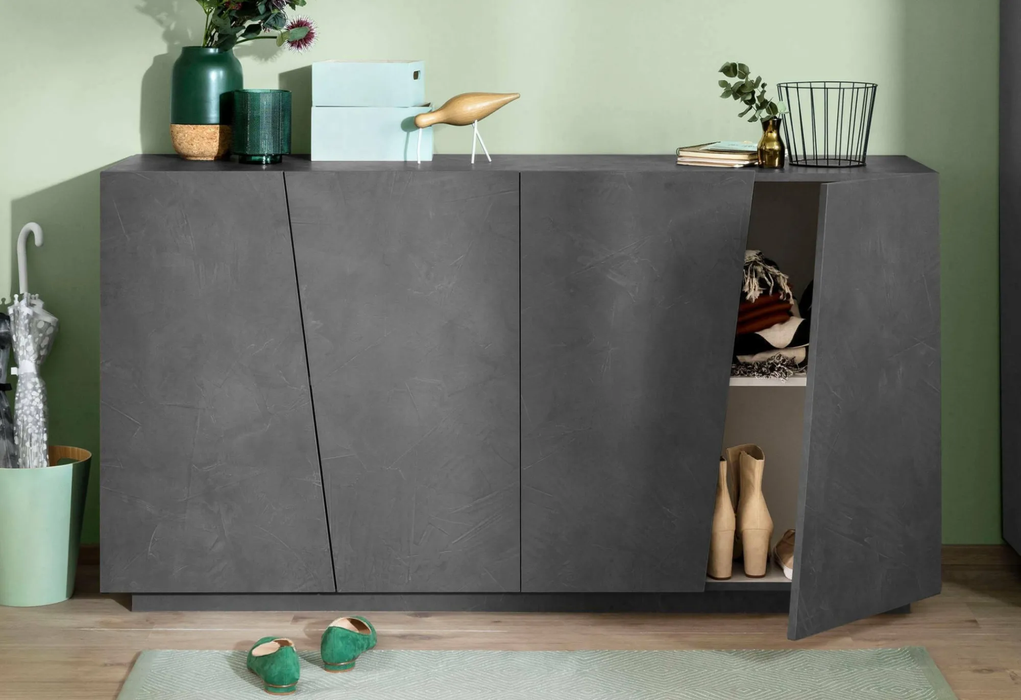 Credenza Ackhab, cm 159x43h86,<Dmora Online