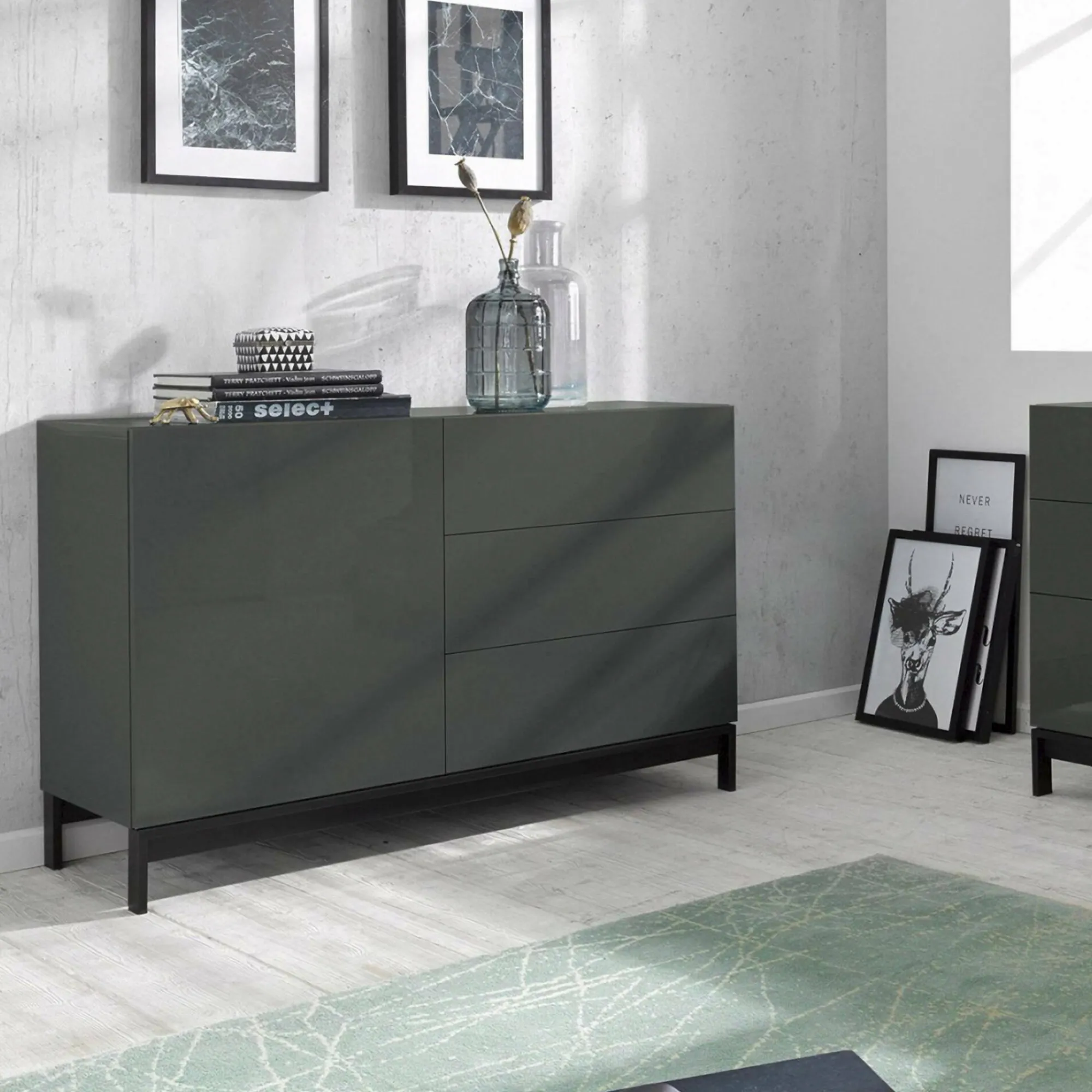 Credenza Adana, cm 110x40h47,<Dmora Outlet