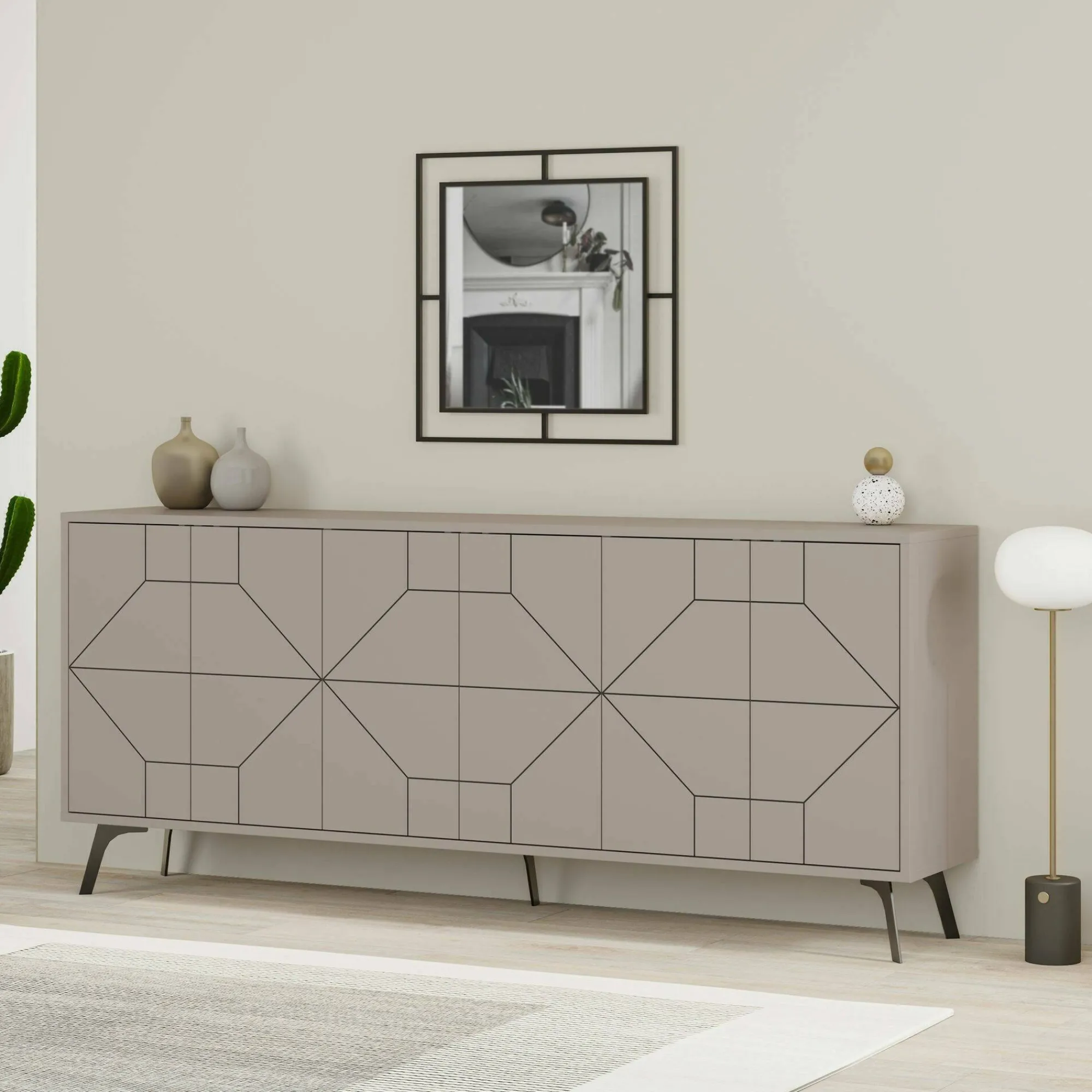 Credenza Africo, 184x35h77 cm,<Dmora Best Sale