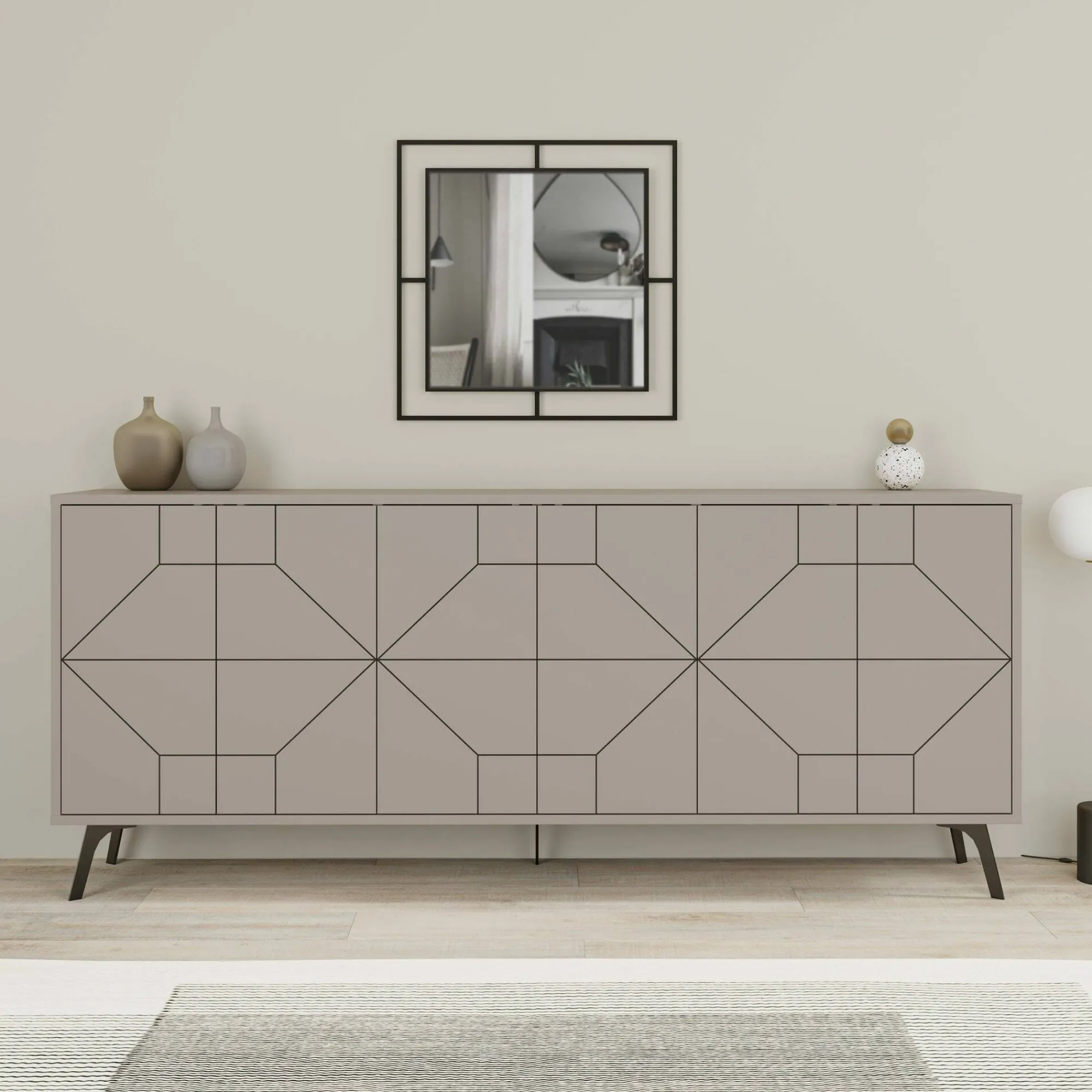 Credenza Africo, 184x35h77 cm,<Dmora Best Sale