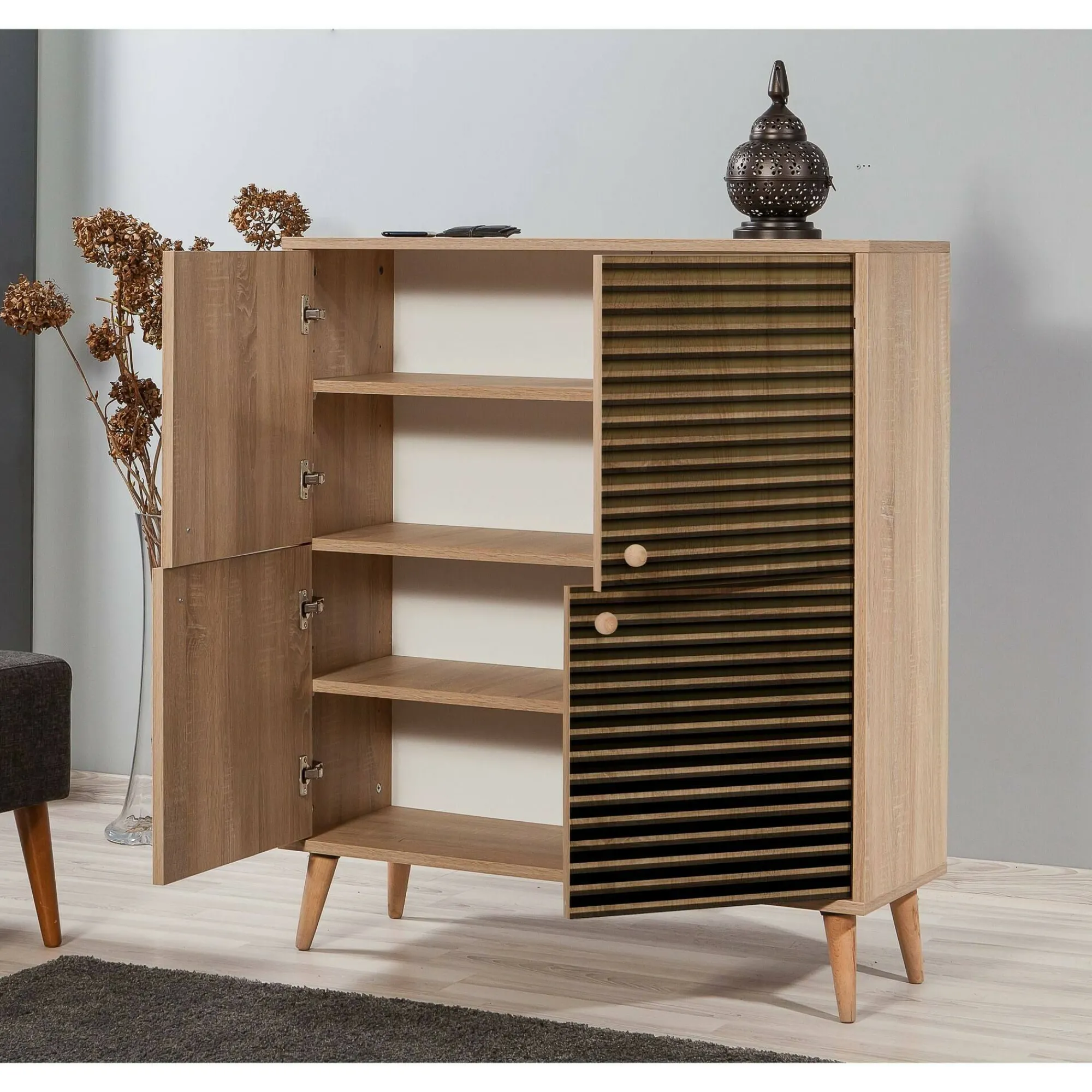 Credenza Agyemang, 95x36h111 cm,<Dmora Sale