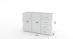 Credenza Aksa, cm 124x40h81,<Dmora Hot