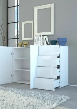 Credenza Aksa, cm 124x40h81,<Dmora Hot