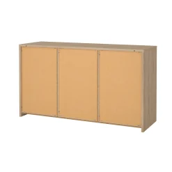 Credenza Alalngar, 48x149 h84 cm, Rovere e Bianco<Dmora Discount