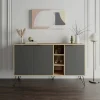 Credenza Alin, 142x36h83 cm, Quercia e Antracite<Dmora Best
