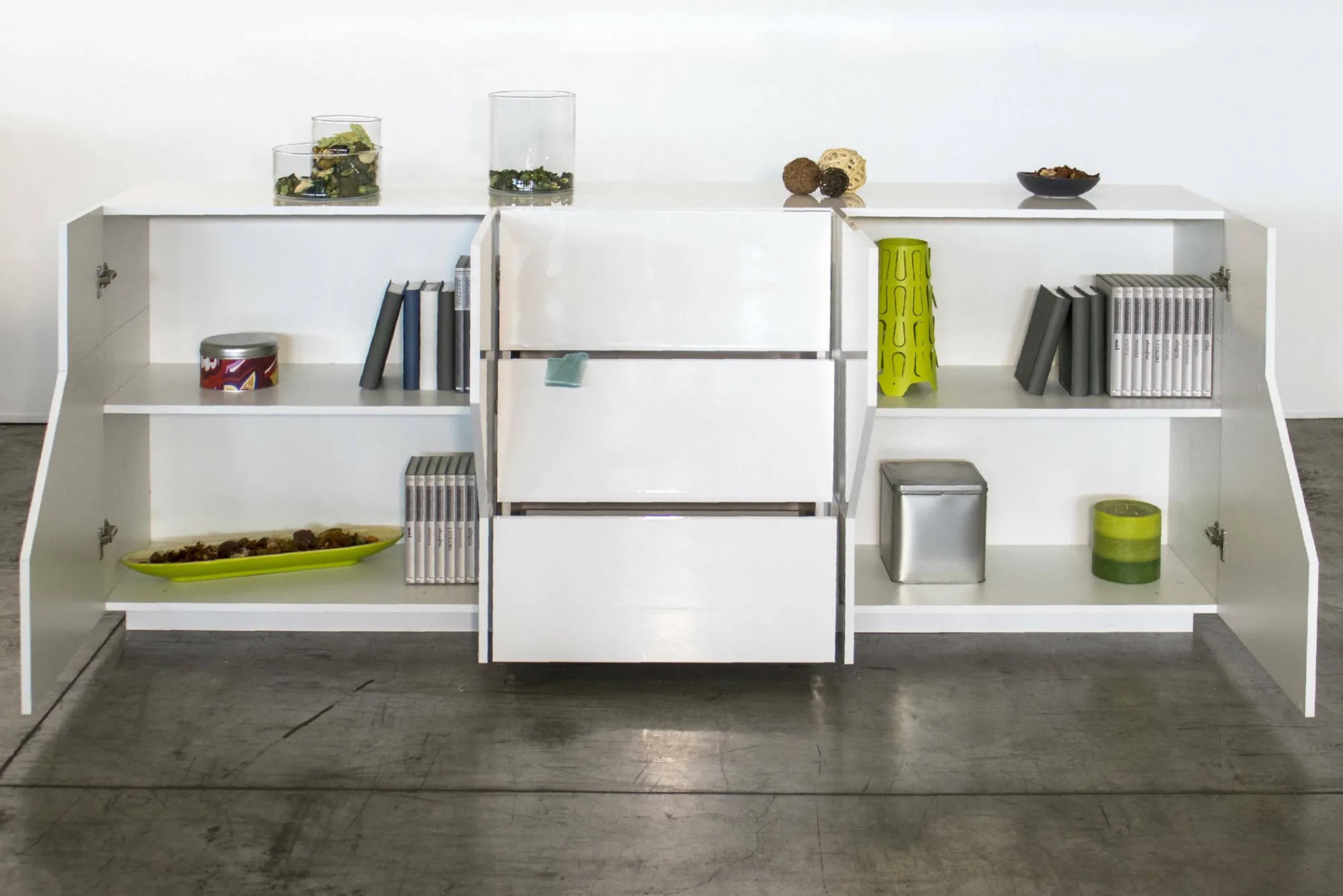 Credenza Almira, cm 220x43h86,<Dmora Best Sale