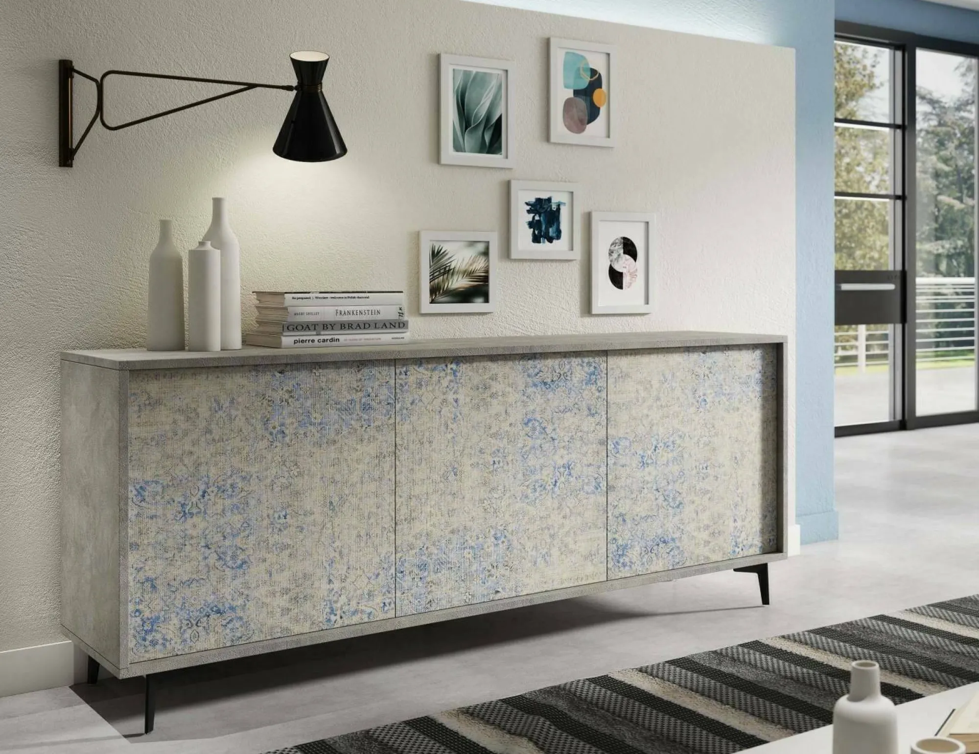 Credenza Aminda, 184x45h77 cm,<Dmora Fashion