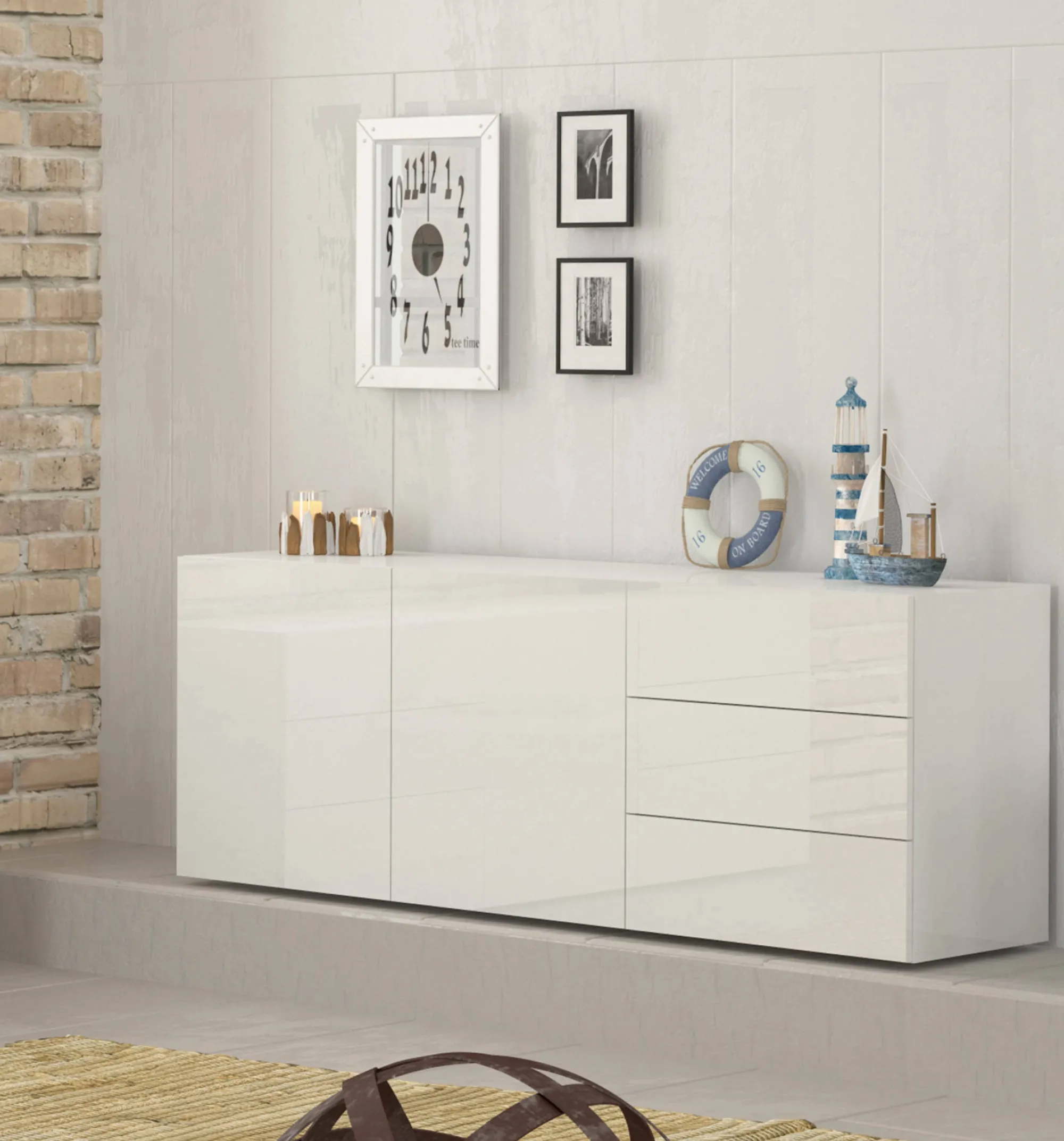 Credenza Andie, cm 170x40h35,<Dmora Clearance