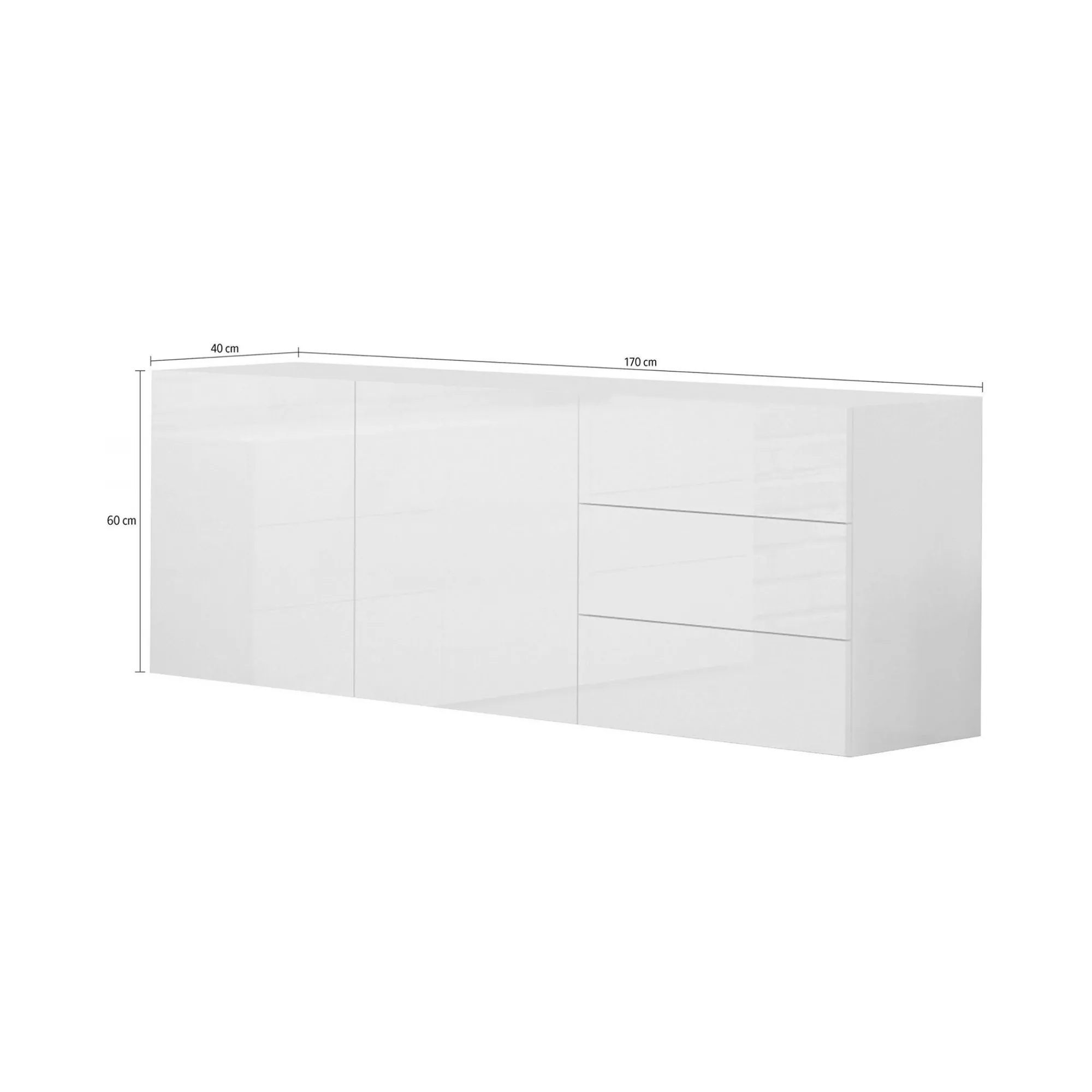 Credenza Andie, cm 170x40h35,<Dmora Clearance