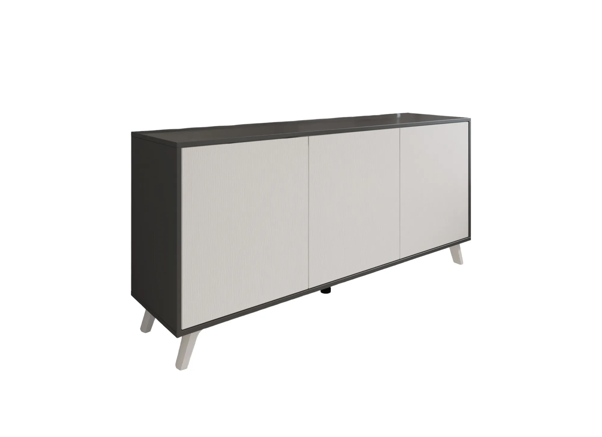Credenza Annina, 154x40h72 cm, Antracite e Bianco<Dmora Cheap