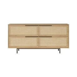 Credenza Anterivo, 160x45 h74 cm, Noce e Quercia<Dmora New
