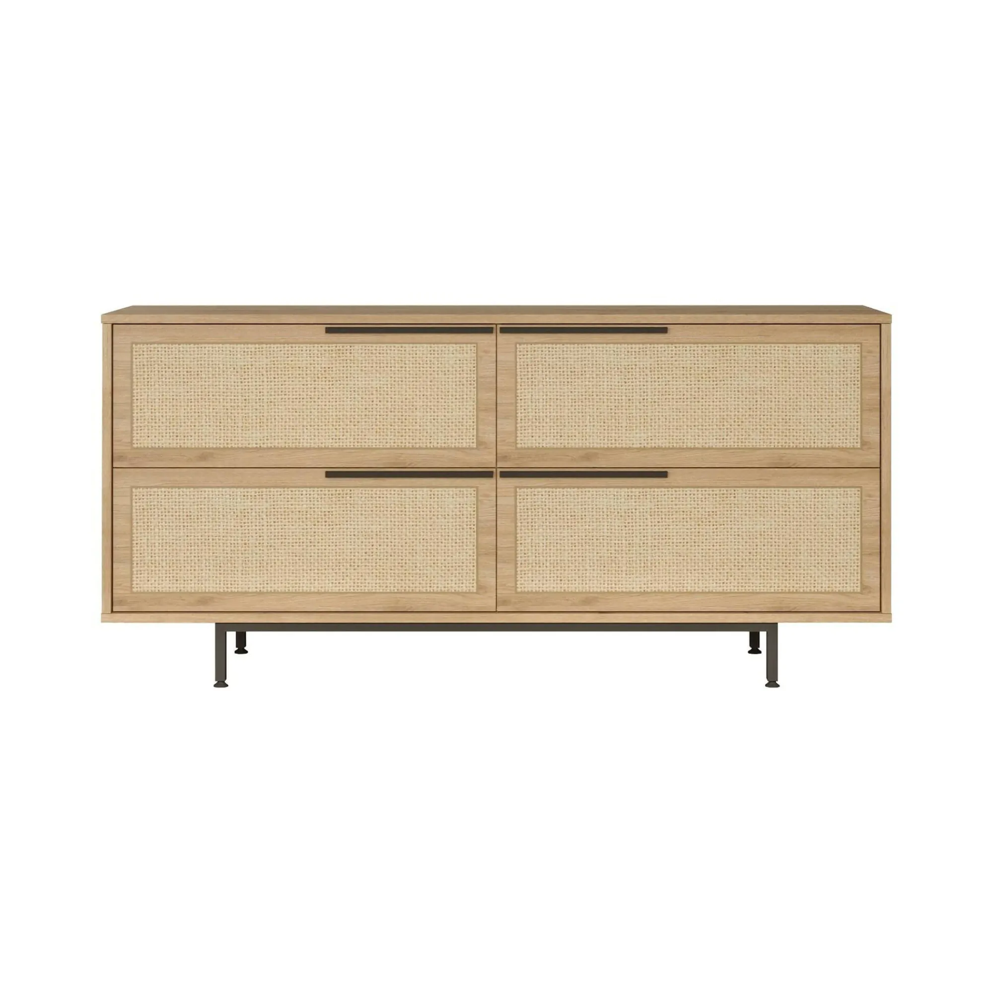 Credenza Anterivo, 160x45 h74 cm, Noce e Quercia<Dmora New