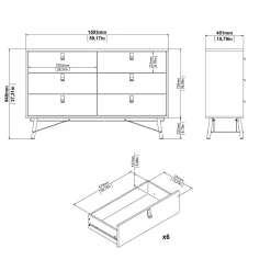Credenza Anturio, 40x150 h95 cm,<Dmora Clearance
