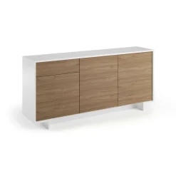 Credenza Aronne, 170x42h78 cm, Bianco e Rovere<Dmora Best Sale