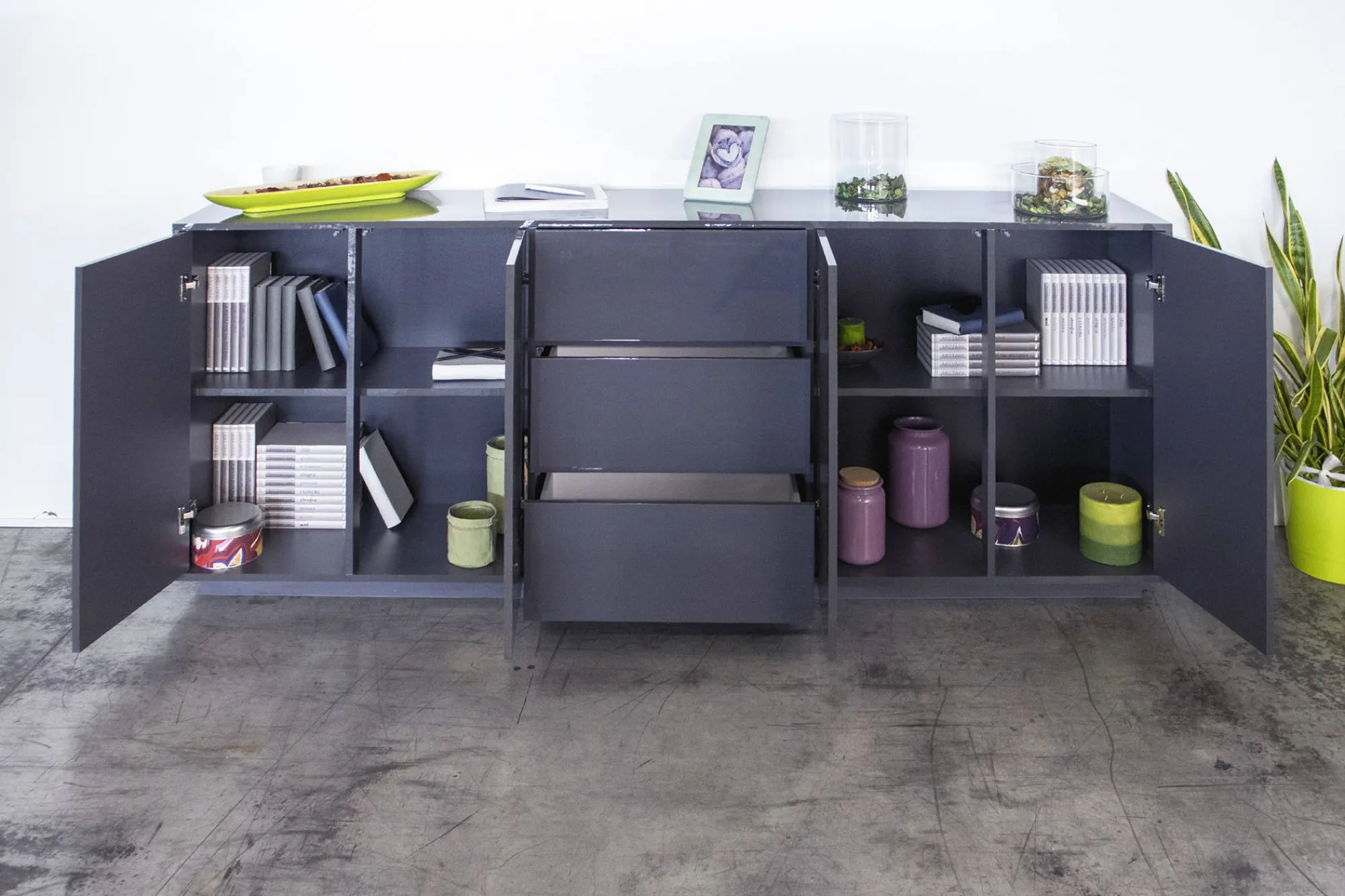 Credenza Arrachis, cm 220x41h86,<Dmora Sale